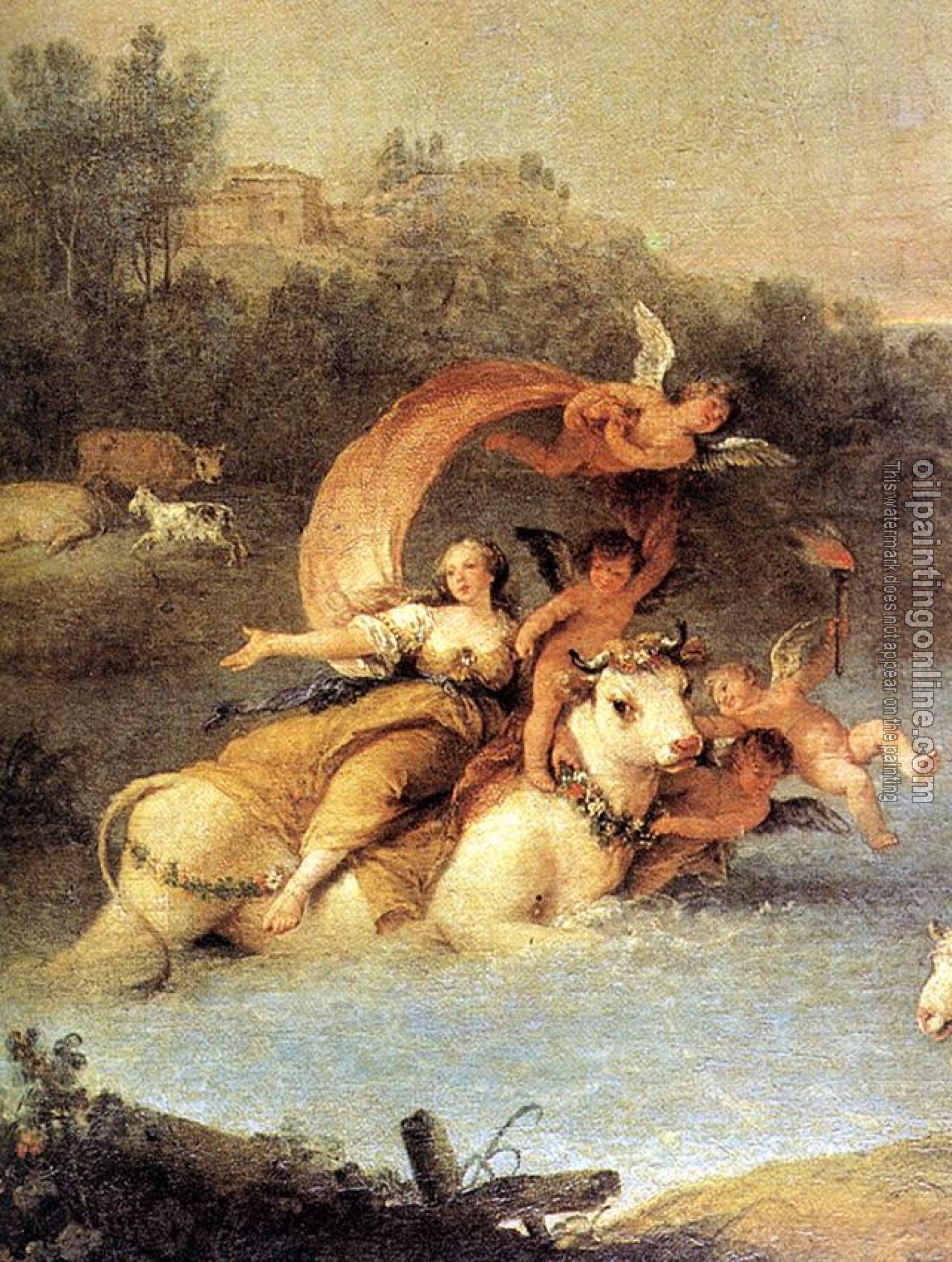 Zuccarelli, Francesco - The Rape of Europa-detail